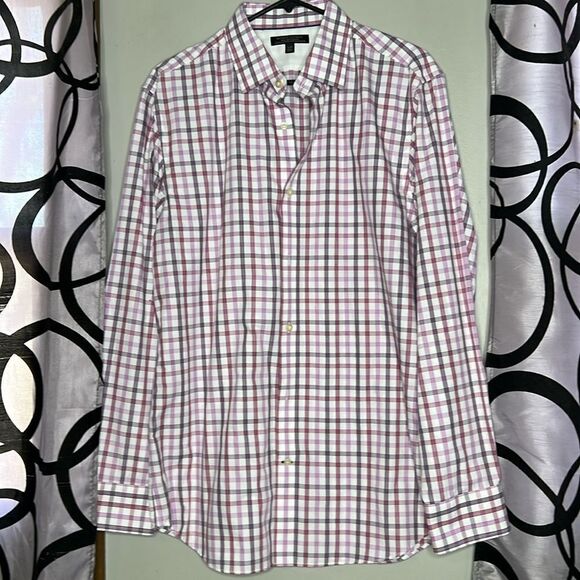 Banana Republic non-iron slim fit long sleeve button-down shirt, size large - Picture 1 of 9